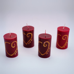 Zibu Symbol Pillar Candle