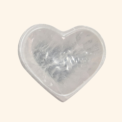 SELENITE BOWL HEART & HEXACON SHAPE